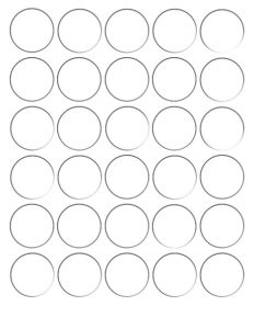 image of 30 holes x 1.5 inch or 8.5x11 inch with outline