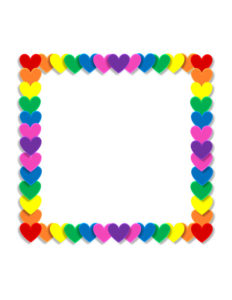 image of Colourful Heart Frame
