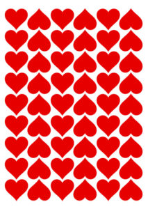 image of red Heart Pattern