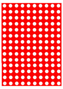 image of Polka Dot White Red Pattern