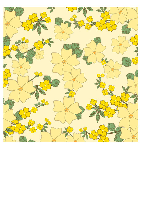 image of yellow flowers design