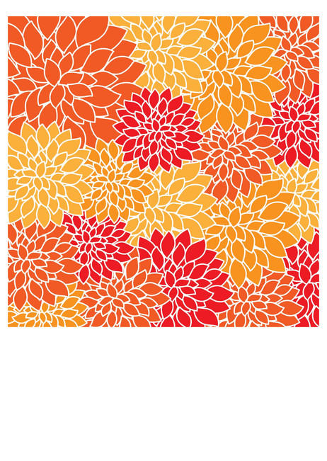 image of autumn flowers pattern print
