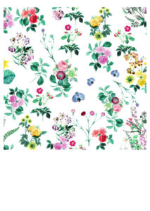 image of flower wallpaper print