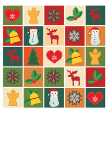 image of christmas countdown pattern