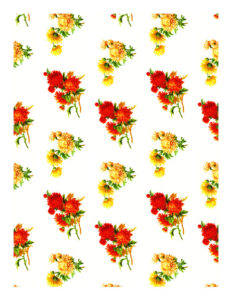 image of flower pattern print