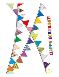 image of Birthday Banners Icing Design