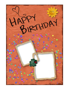 image of Birthday with Frame Icing Design