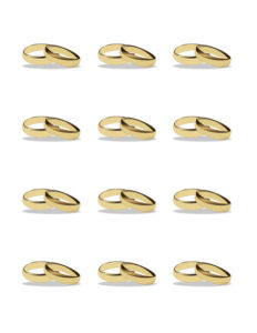 image of Wedding Rings Icing Design