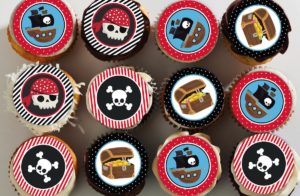 image of pirate cake toppers